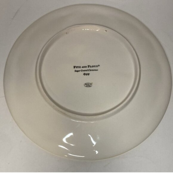 Fitz and Floyd Sugar coated Christmas Cookies for Santa Plate Decor - Picture 9 of 10